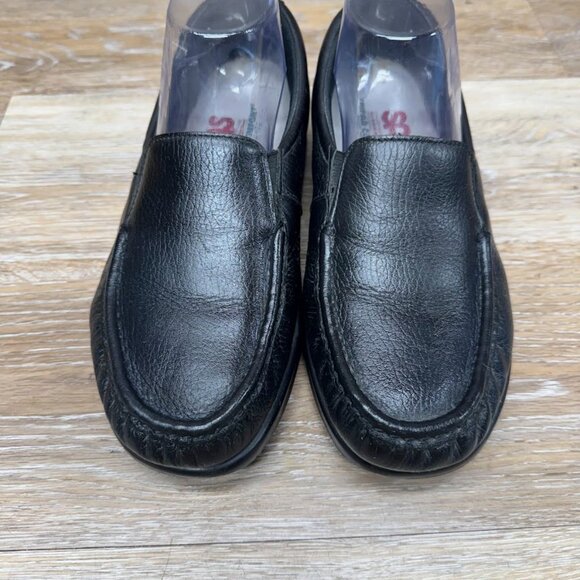 SAS Savvy Black Leather Comfort Loafer Women's Size 7 - Picture 2 of 7